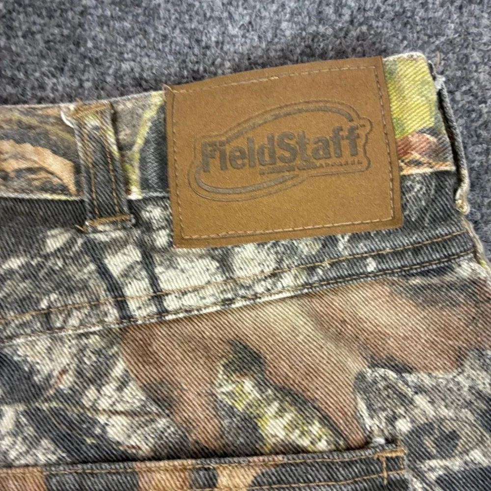 Field Staff Men Camo Hunting Jeans 36x32 Real Tree Forest Camouflage Denim Pants